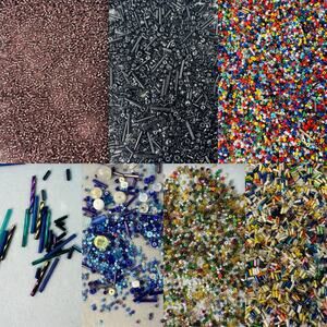 Assorted Multicolored Seed and Bugle Beads Various Shades and Sizes